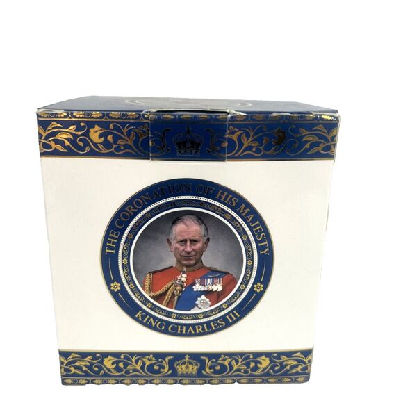 King Charles III Coronation Collectors Lippy Mug Souvenir Elgate Gold Plated NEW - Picture 4 of 7